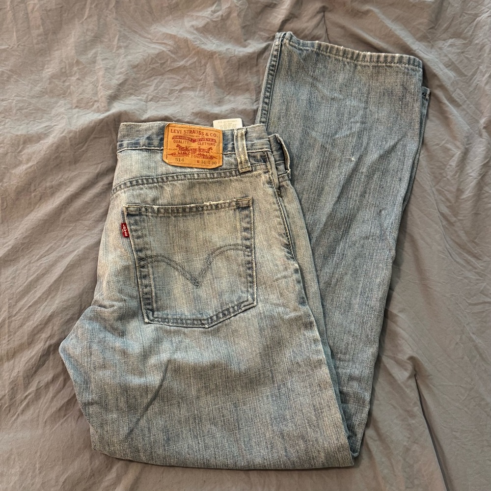 Levi’s 514 Straight Fit Men’s Jeans Size 36x30 100%‎ Cotton